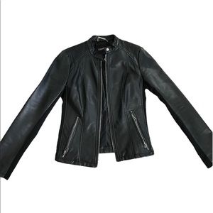 Express size small leather jacket